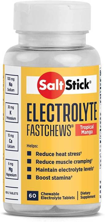 Elektrolity SaltStick - 60 szt. pastylek do ssania. Smak mango.